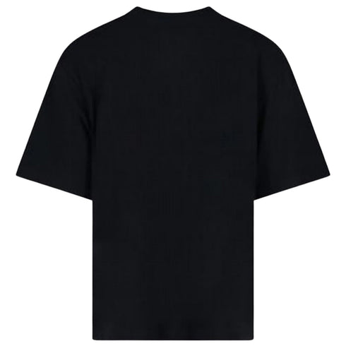 Off White Spray Helvetica Logo Oversized Fit Black T Shirt